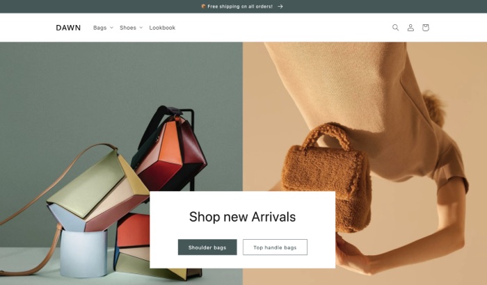 Shopify 2.0 Dawn Theme